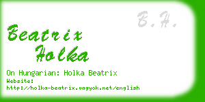 beatrix holka business card